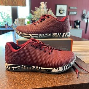 NoBull Trainers Cabernet Zebra print